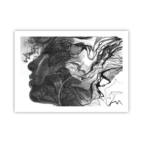 Affisch - Tilltrasslad i drömmarna - 70x50 cm