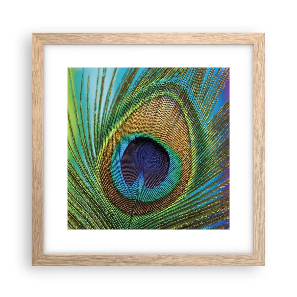 Affisch i ram av ljusek - Öga mot öga - 30x30 cm