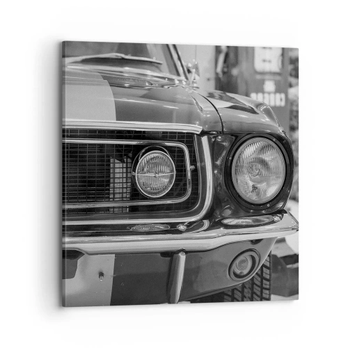 Canvastavla - Bild på duk - Kör hårt - 70x70 cm