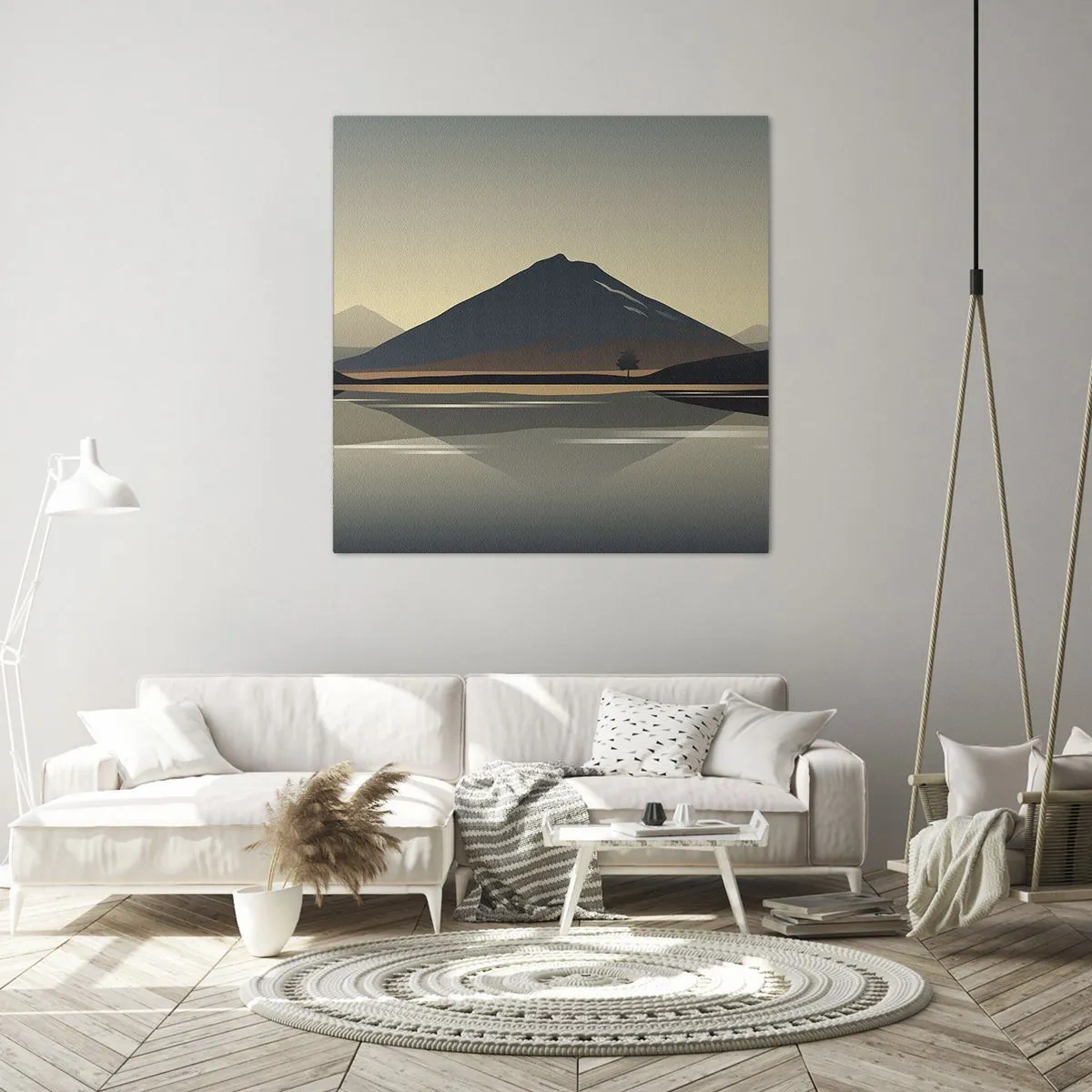 Canvastavla - Bild på duk - Spegelbild - 30x30 cm