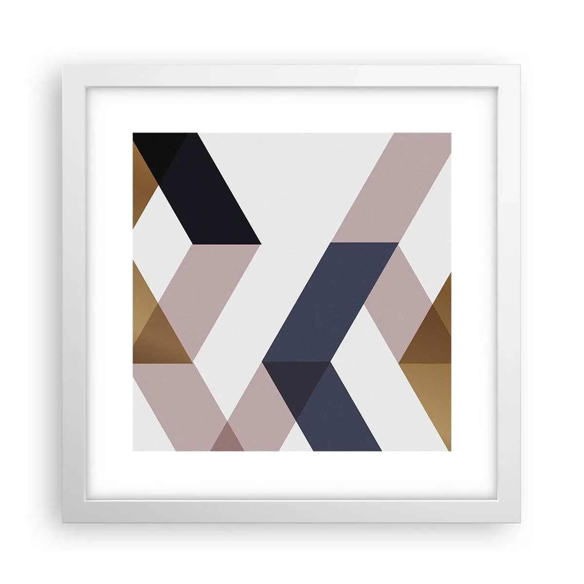 Affisch i vit ram - Plan och vinklar - 30x30 cm