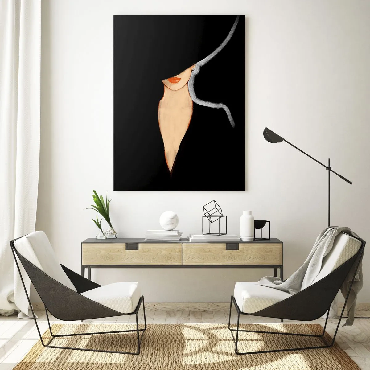Glastavla - Bild på glas - Elegans och stil - 50x70 cm