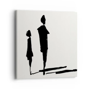 Canvastavla - Bild på duk - Säkert tillsammans? - 30x30 cm