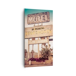 Canvastavla - Bild på duk - Här står tiden stilla - 65x120 cm