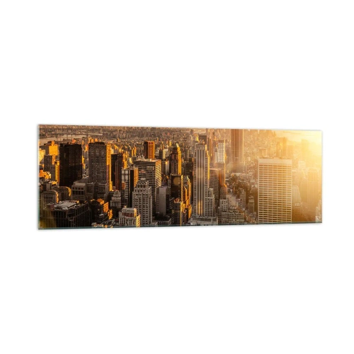 Glastavla - Bild på glas - Växa i solskenet - 160x50 cm