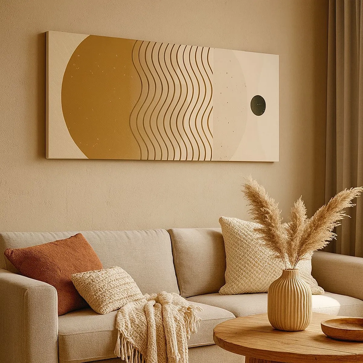 Canvastavla - Bild på duk - Om geometriska figurers ursprung - 100x40 cm