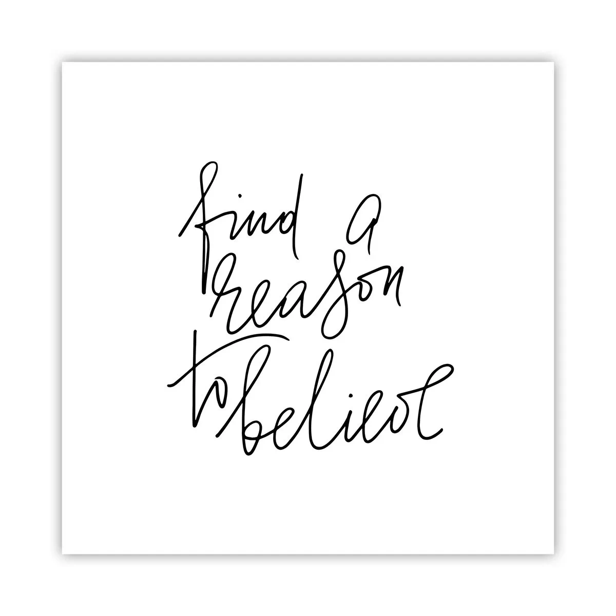 Affisch - Det är möjligt - 40x40 cm