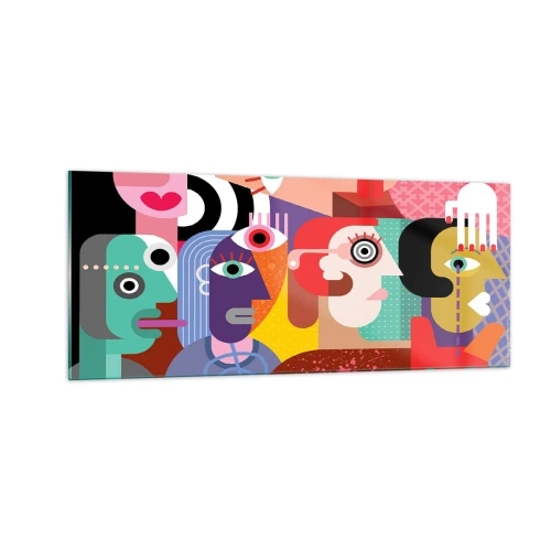 Glastavla - Bild på glas - Vi är från Picasso - 100x40 cm