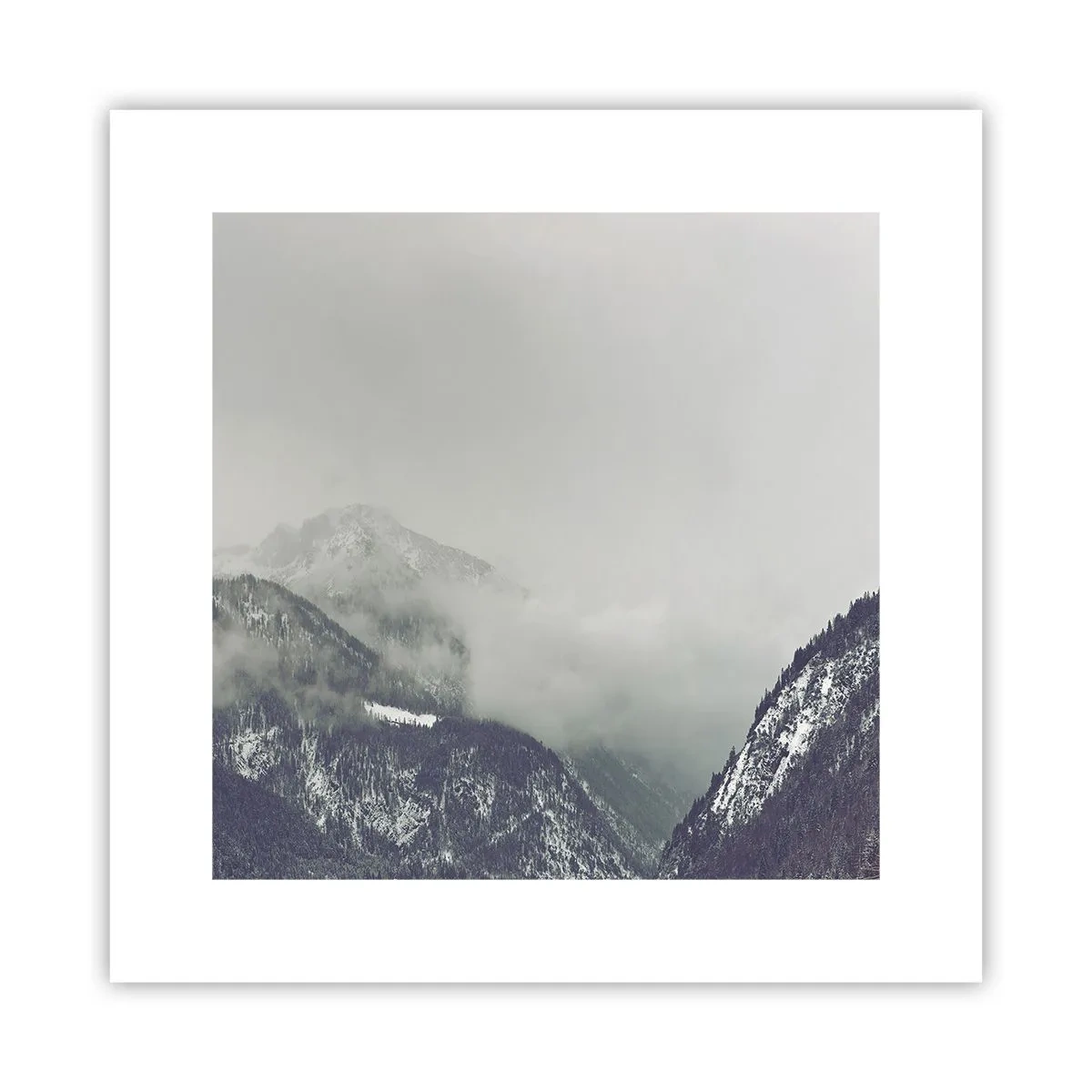 Affisch - Dimmig dal - 30x30 cm