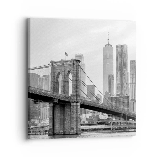 Canvastavla - Bild på duk - New York stämning - 30x30 cm
