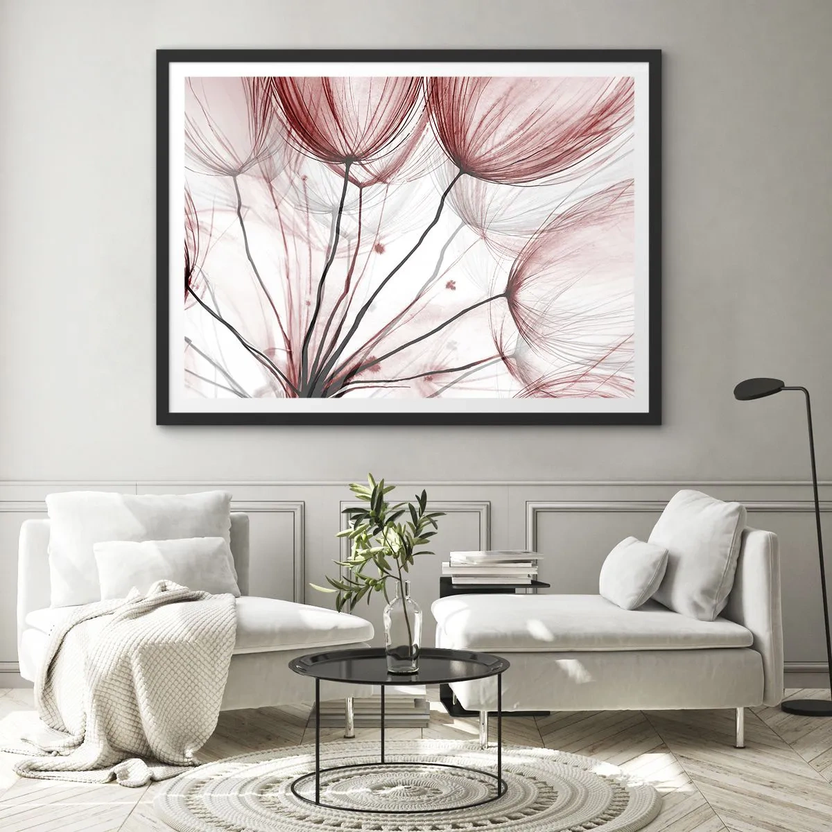 Affisch i svart ram - Före avresan - 70x50 cm
