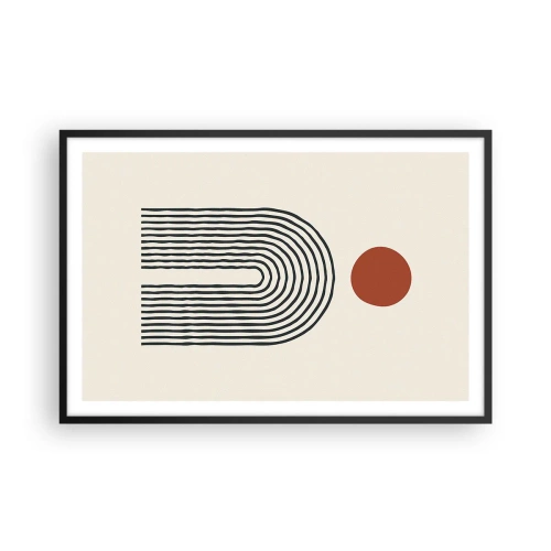 Affisch i svart ram - Formernas och färgernas magnetism - 91x61 cm