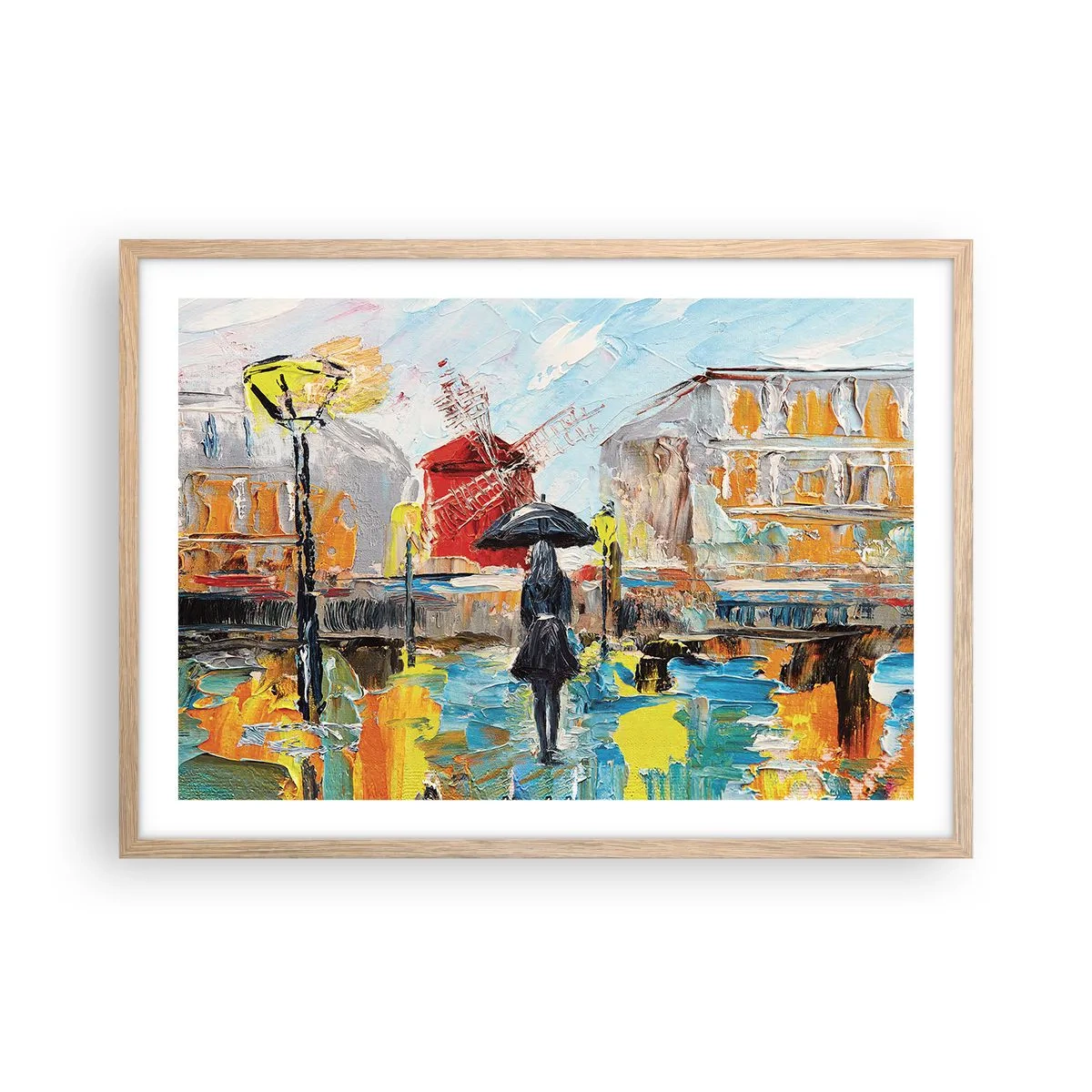 Affisch i ram av ljusek - Parislegender - 70x50 cm