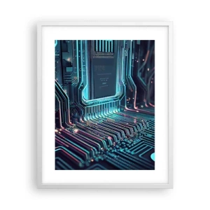 Affisch i vit ram - Så här tänker jag... - 40x50 cm