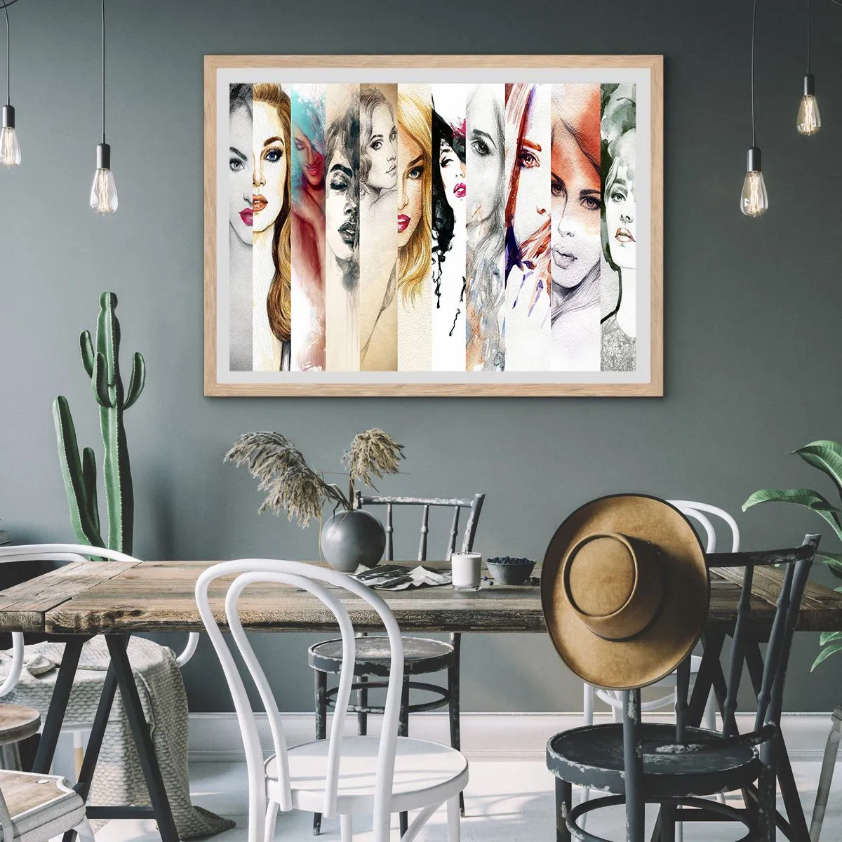 Affisch i ram av ljusek - Det är alltid DU - 50x40 cm