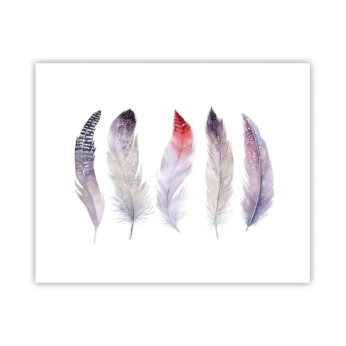 Affisch - Fin som färgrik dimma - 50x40 cm