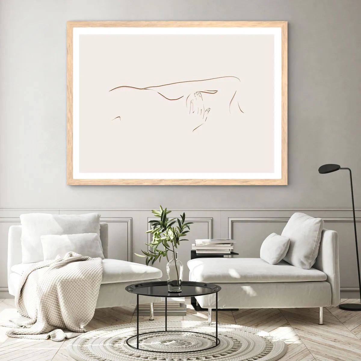 Affisch i ram av ljusek - Begärans form - 91x61 cm