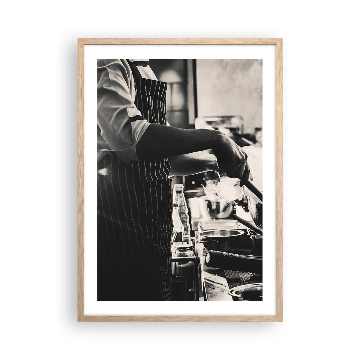 Affisch i ram av ljusek - Alkemi av smaker - 50x70 cm