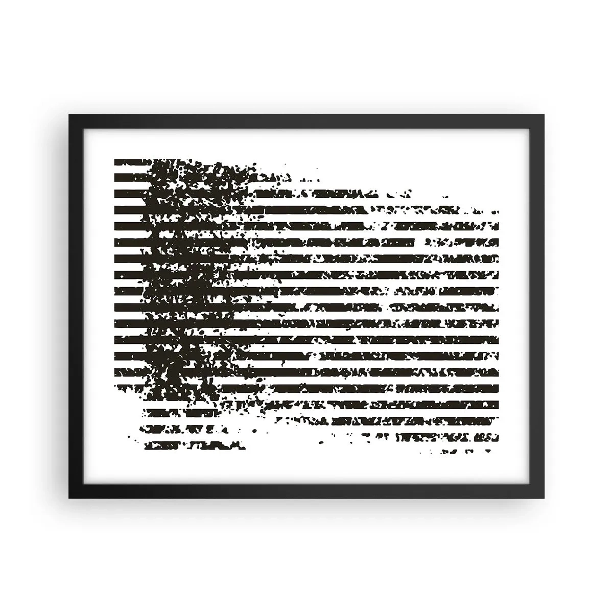 Affisch i svart ram - Rytm och brus - 50x40 cm