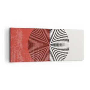 Canvastavla - Bild på duk - Mitt i prick - 100x40 cm