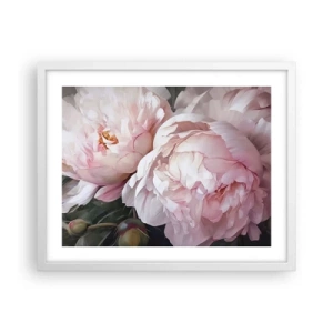 Affisch i vit ram - Fast i blomning - 50x40 cm