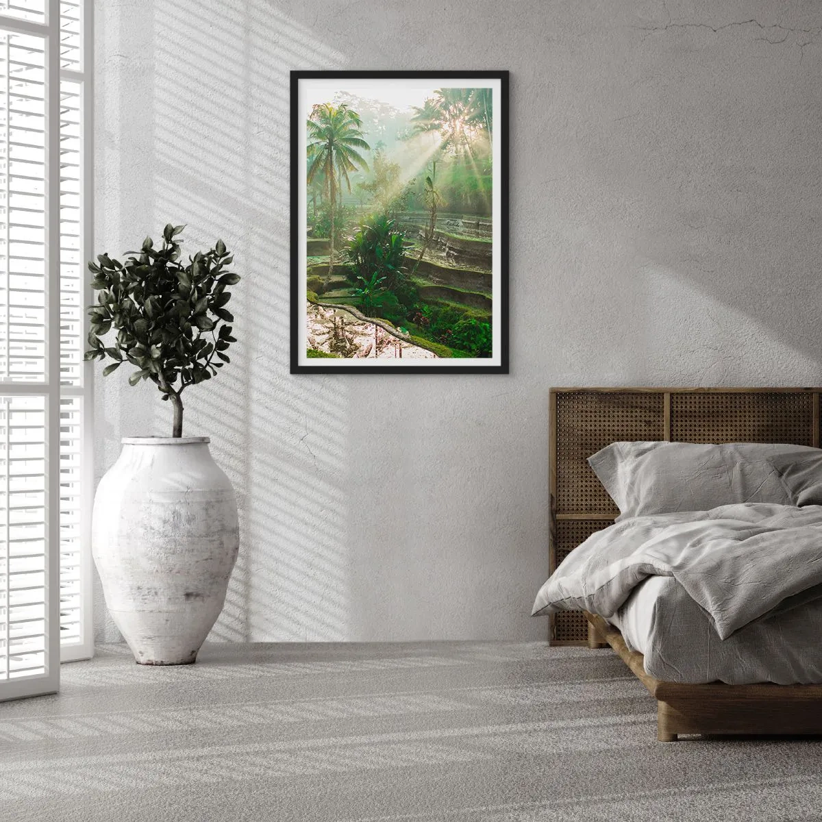 Affisch i svart ram - Växa upp i solsken - 50x70 cm