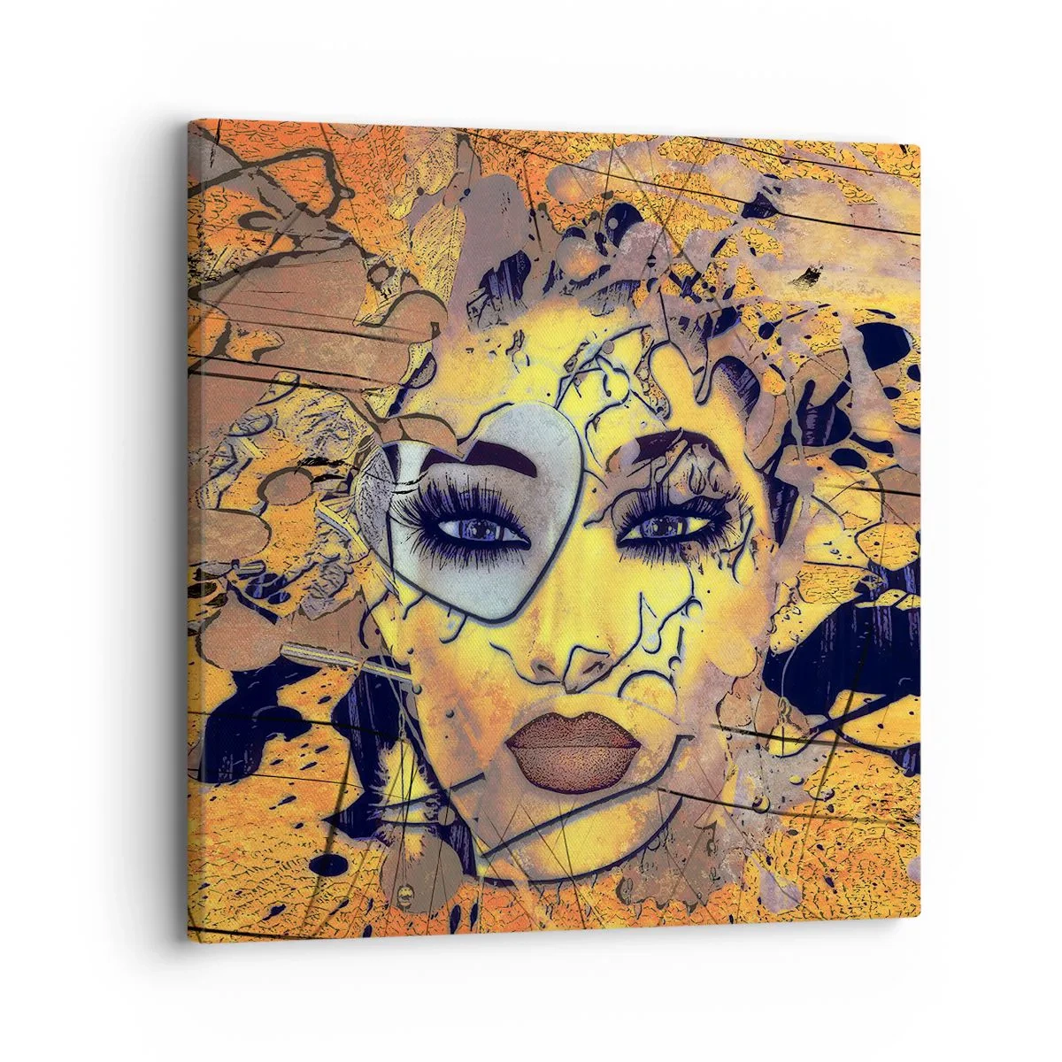 Canvastavla - Bild på duk - Solig skönhet - 30x30 cm