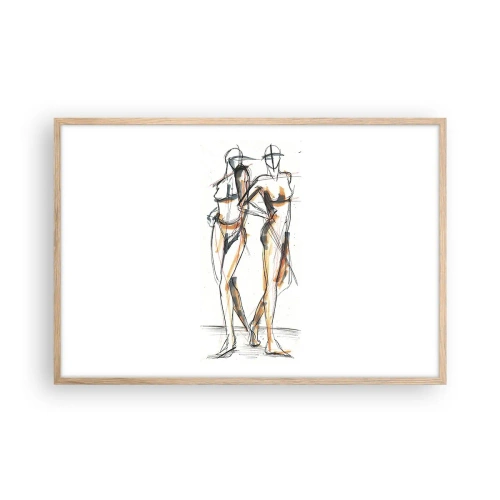 Affisch i ram av ljusek - Charmens studie - 91x61 cm