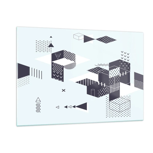 Glastavla - Bild på glas - I matematikerns själ - 120x80 cm