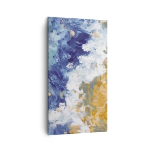 Canvastavla - Bild på duk - Elementens dans - 45x80 cm