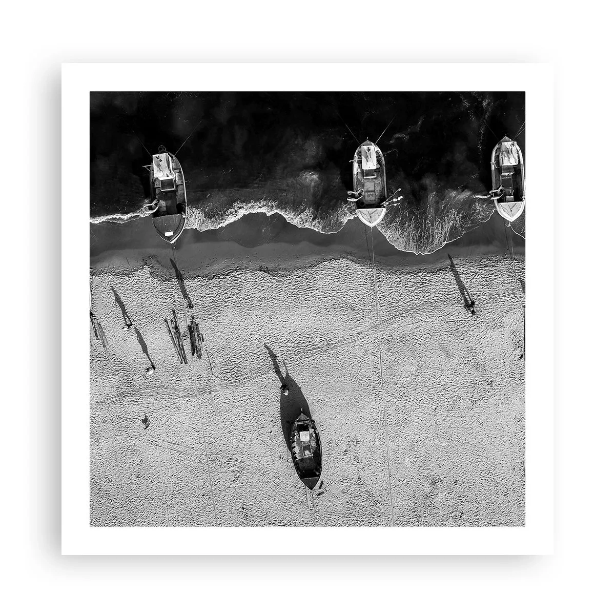 Affisch - Fortfarande på stranden... - 60x60 cm