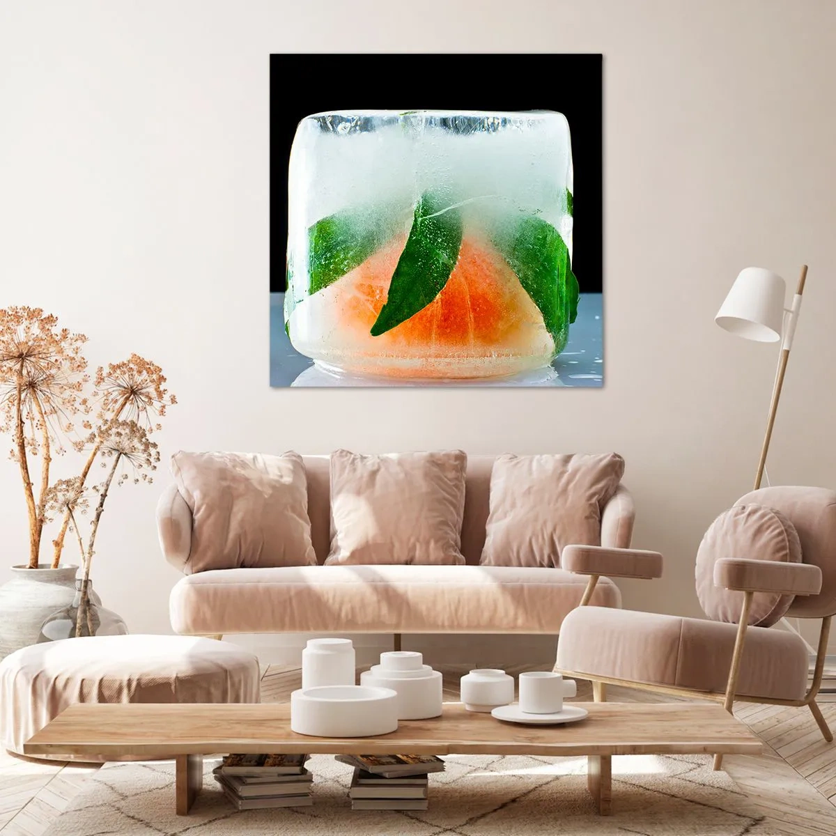 Canvastavla - Bild på duk - Fräschhet och svalka - 40x40 cm