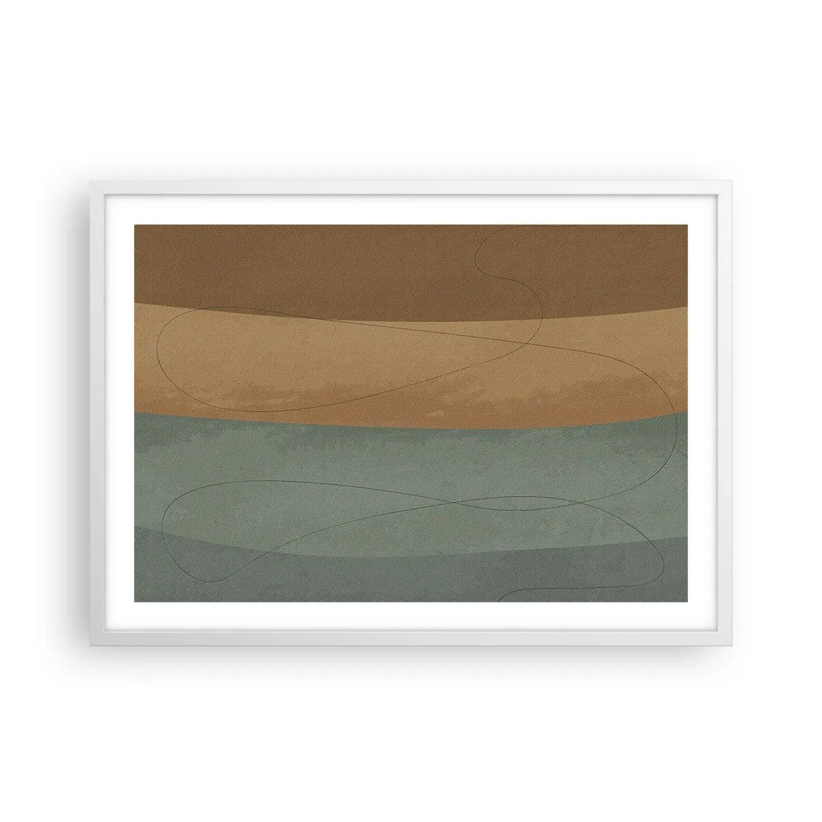 Affisch i vit ram - Horisontell komposition - 70x50 cm