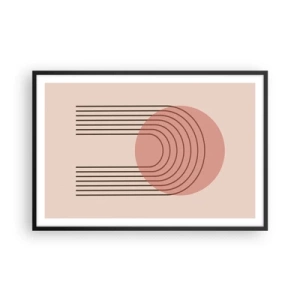 Affisch i svart ram - Ostoppad attraktionskraft - 91x61 cm