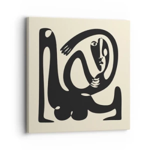 Canvastavla - Bild på duk - Nästan Picasso - 30x30 cm