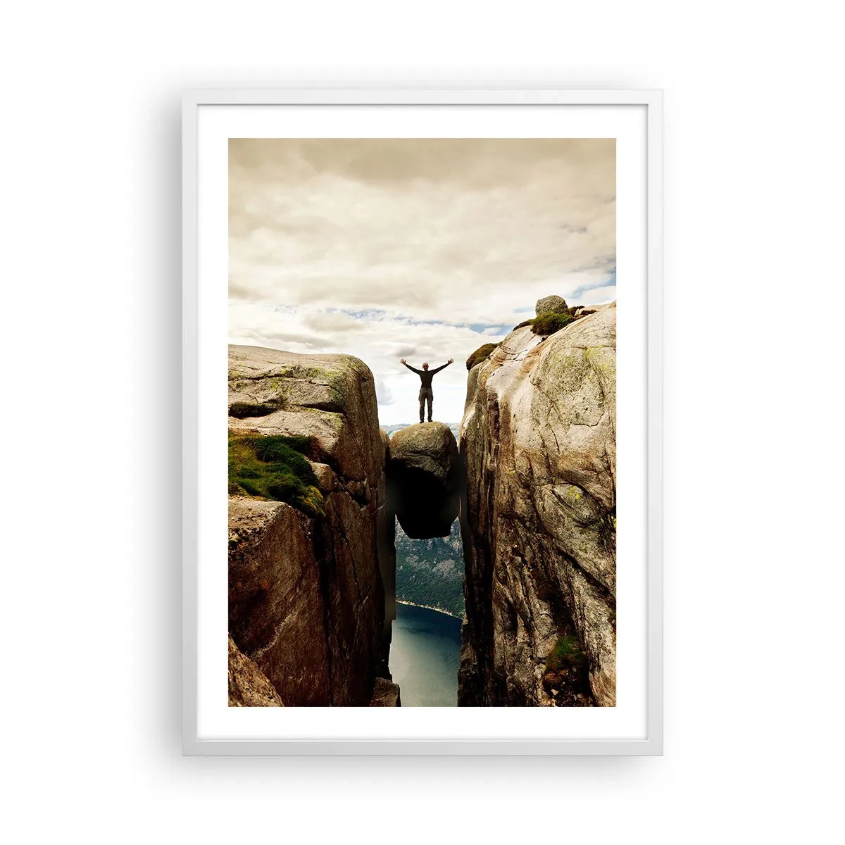 Affisch i vit ram - Hur jag mår?! - 50x70 cm