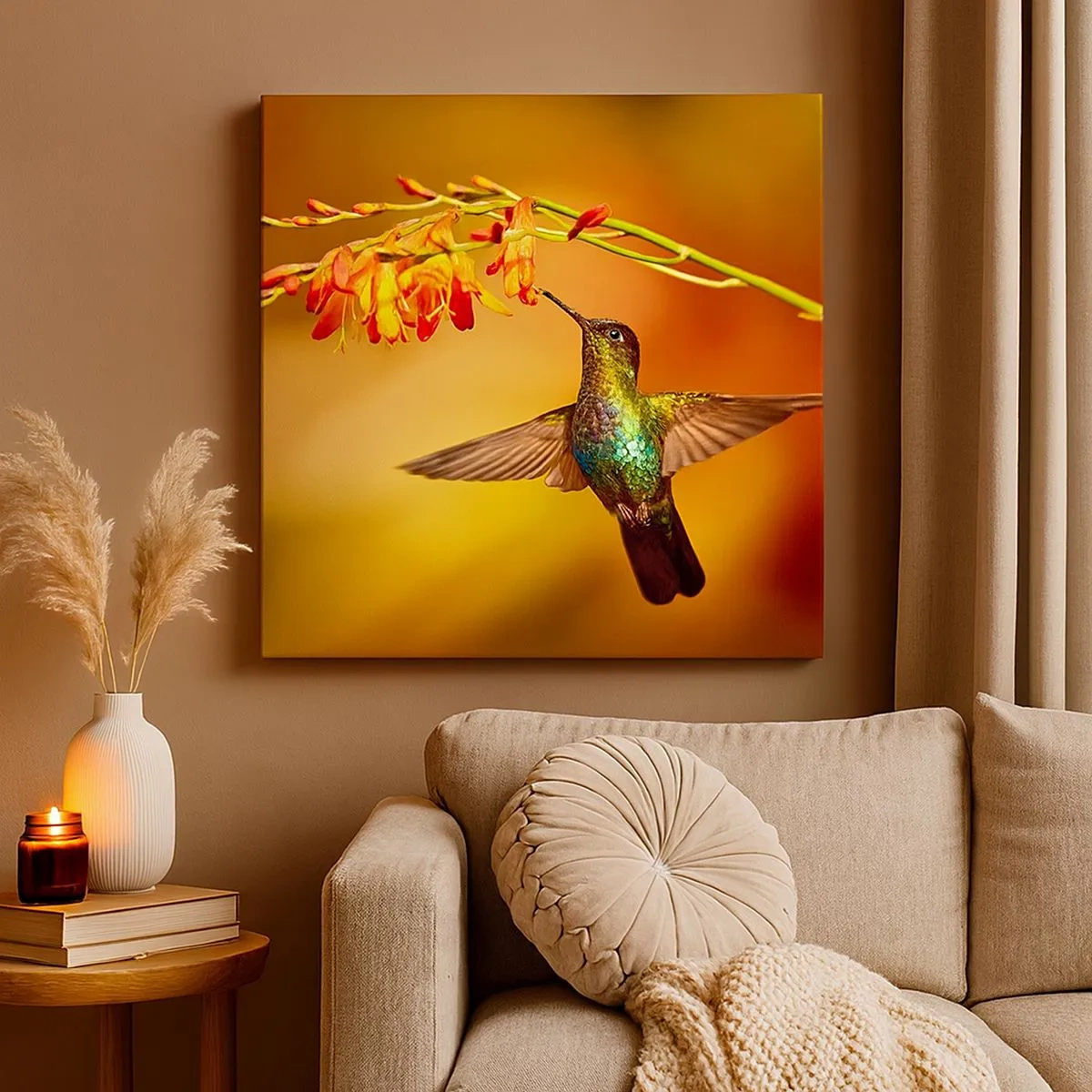 Canvastavla - Bild på duk - Ljusbud enligt Mayafolket - 30x30 cm