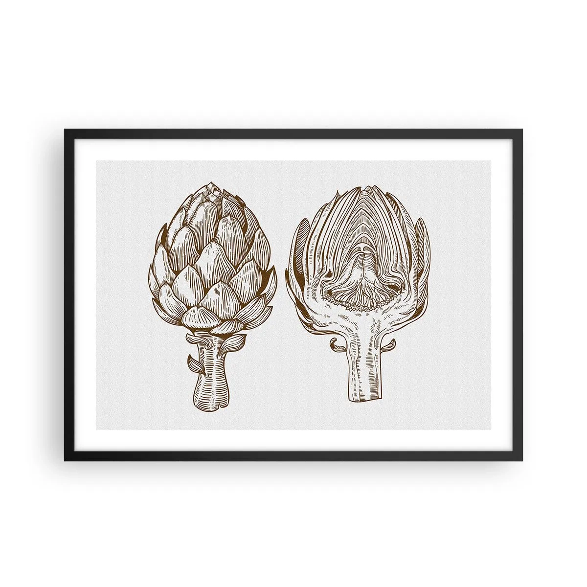 Affisch i svart ram - Anatomilektion - 70x50 cm