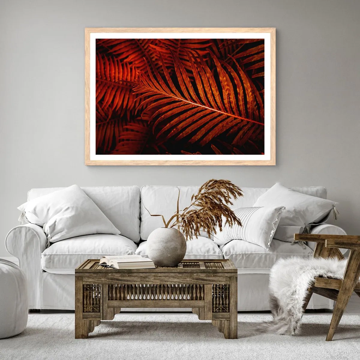 Affisch i ram av ljusek - Livets glöd - 50x40 cm