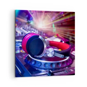 Canvastavla - Bild på duk - Låt partyt börja - 50x50 cm