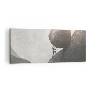 Canvastavla - Bild på duk - Jag tror i strid mot hoppet - 100x40 cm