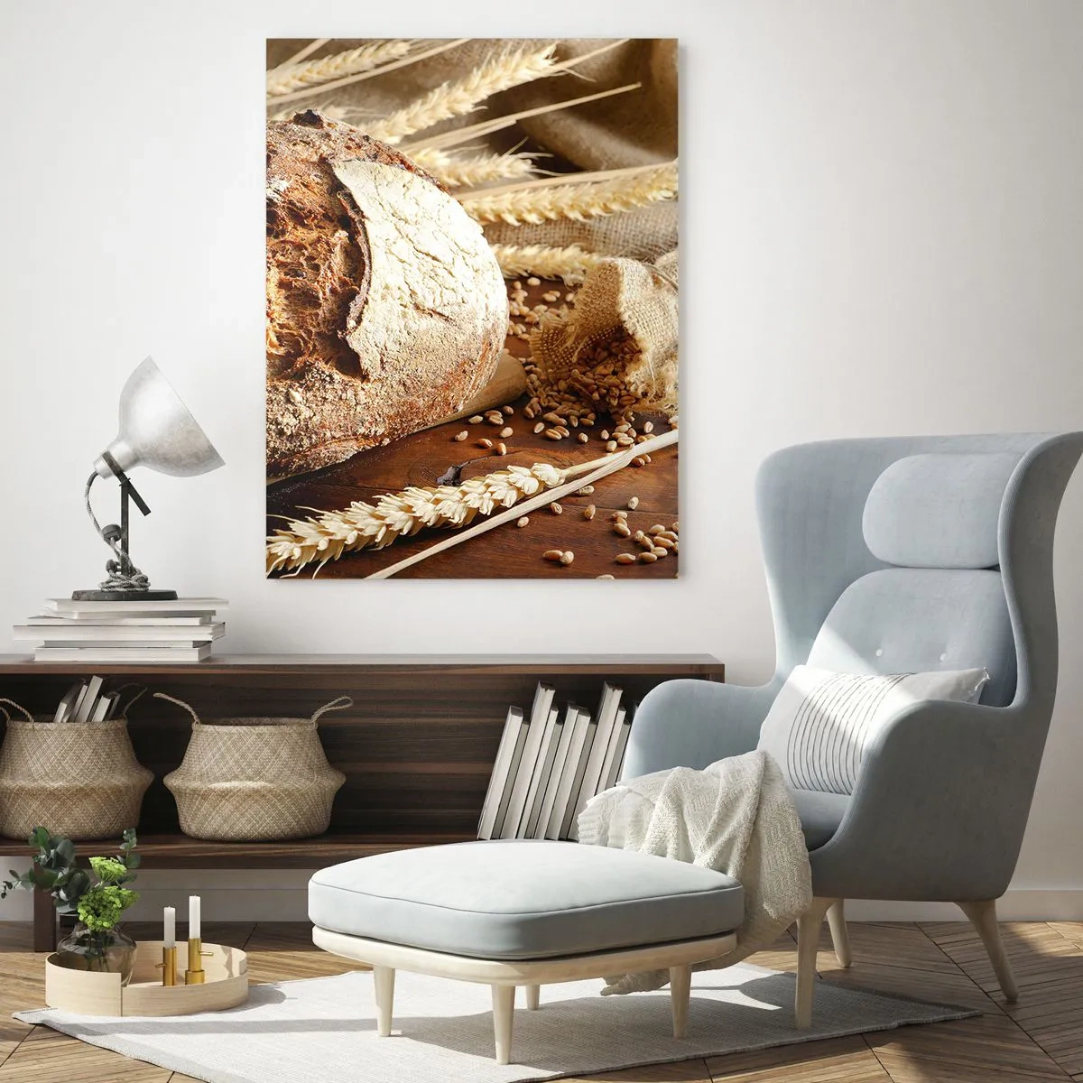 Glastavla - Bild på glas - Aptitlig, doftande, knaprig - 80x120 cm