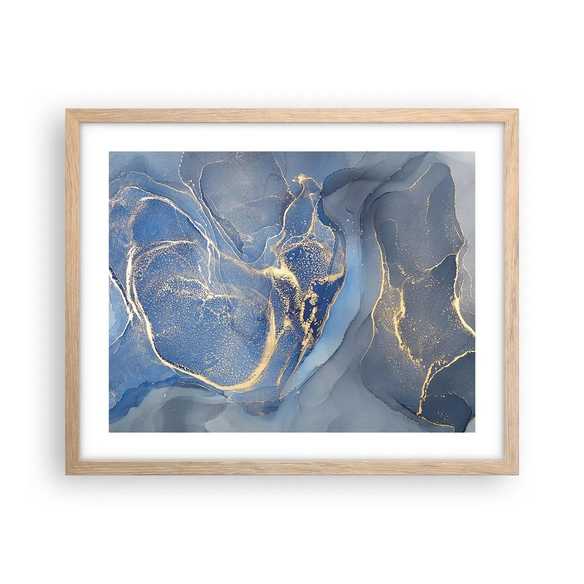 Affisch i ram av ljusek - Gulddamm - 50x40 cm