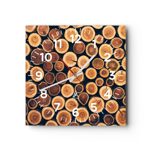 Väggklocka - Klocka på glas - Hur gammal ser jag ut att vara? - 40x40 cm