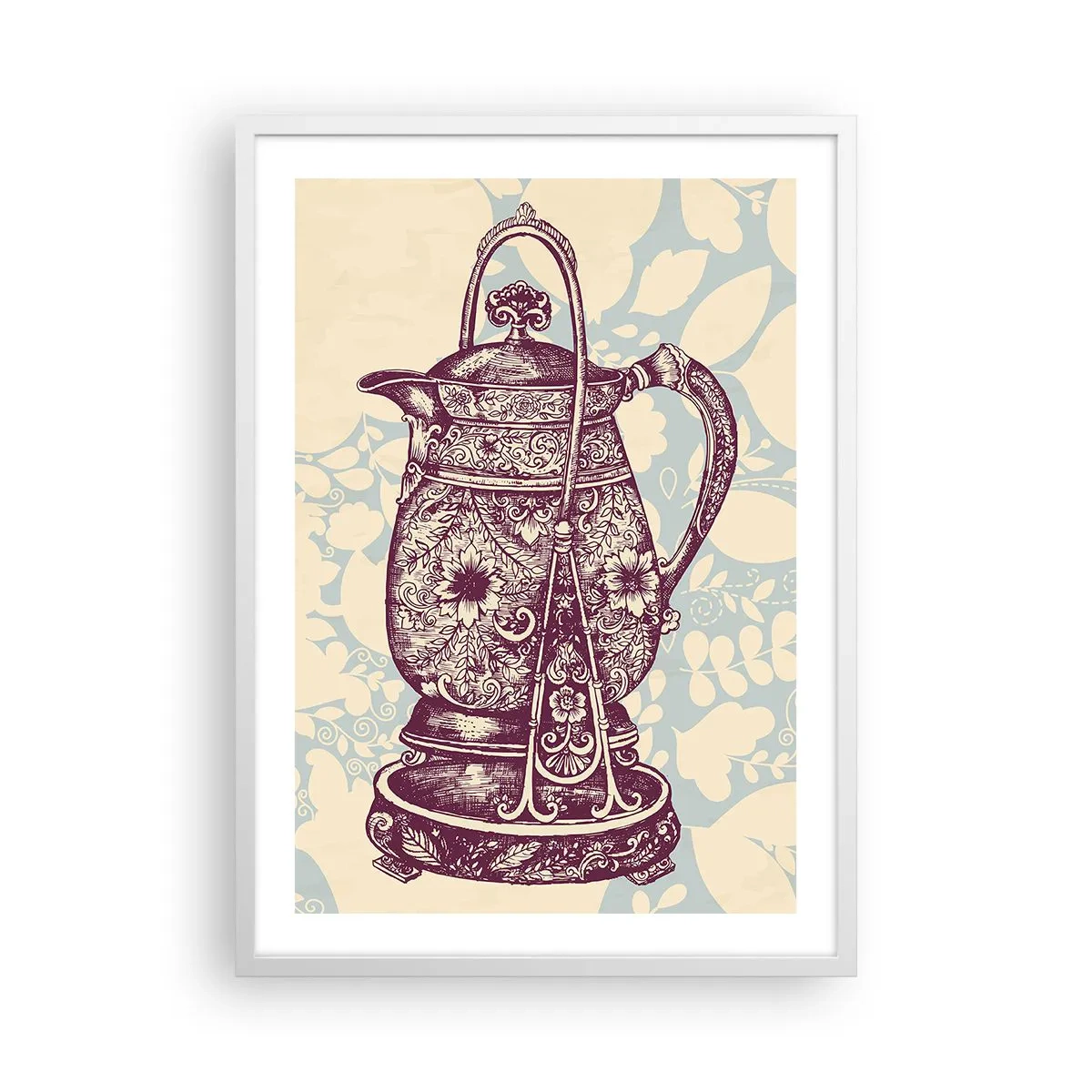 Affisch i vit ram - Skönhet av det vardagliga livet - 50x70 cm