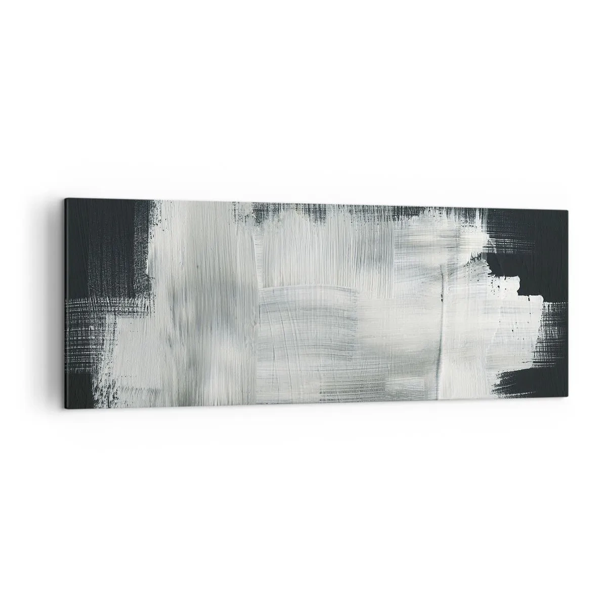 Canvastavla - Bild på duk - Vävd av det vertikala och horisontella - 140x50 cm