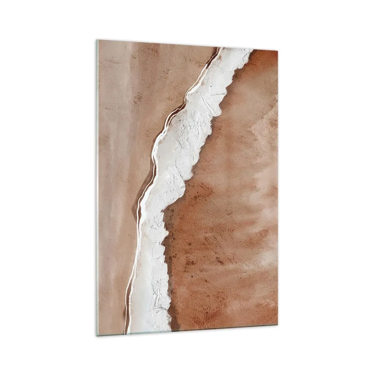 Glastavla - Bild på glas - I jordnära färger - 70x100 cm