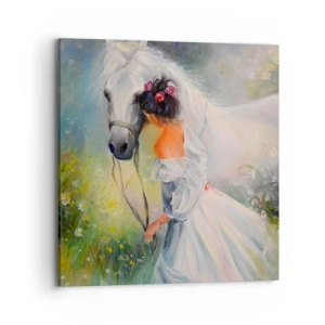 Canvastavla - Bild på duk - Ur en vacker dröm - 70x70 cm