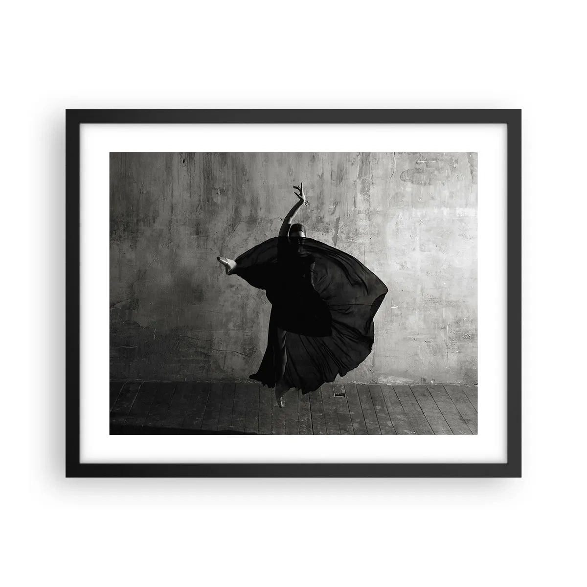 Affisch i svart ram - Full av passion - 50x40 cm