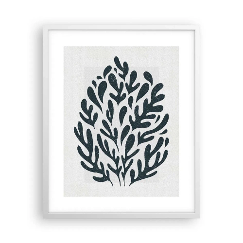 Affisch i vit ram - Naturens former - 40x50 cm